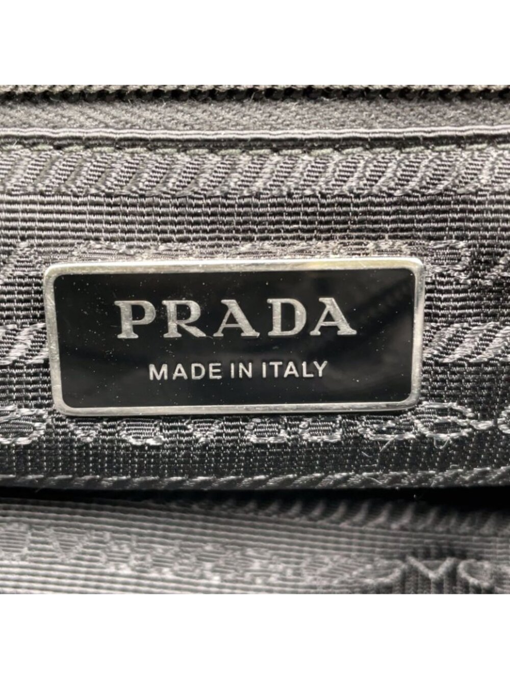 Prada Re-Nylon Black Shoulder Bag Silver - Picture 4 of 14